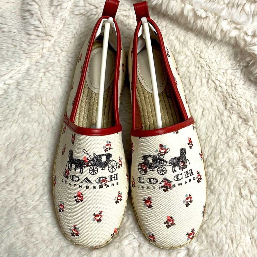Coach Carriage Floral Loafers